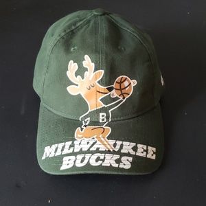 Milwaukee Bucks hat with old school bango